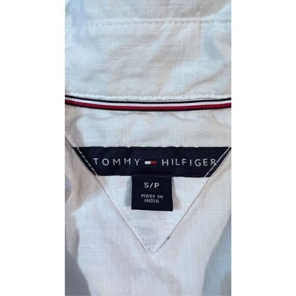Tommy Hilfiger Women's Striped Colorblock Long Sleeves Top White/Gray Size PS - Picture 4 of 9